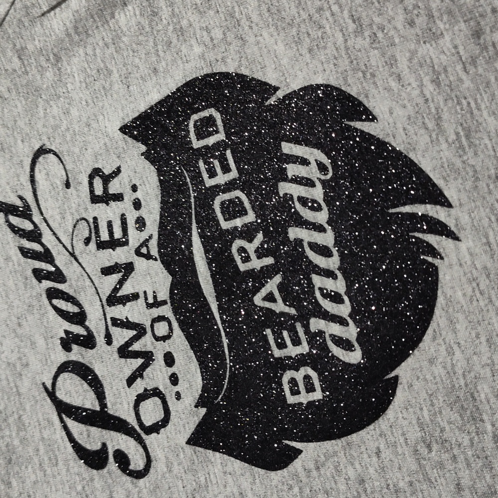 Gray Kids T-Shirt - Proud Owner of a Bearded Daddy - Picture 3 of 3